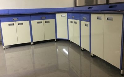 Laboratory storage cupboards